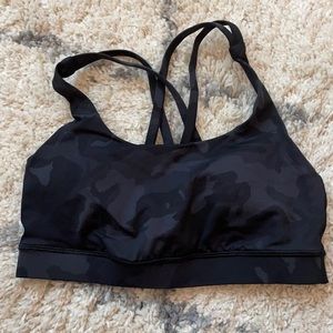 Lululemon energy bra size 6 black camouflage